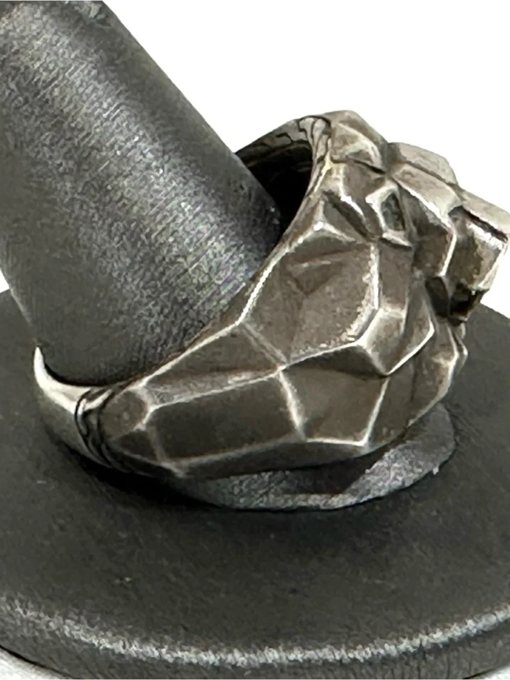 John Hardy Silver Men's Lion Head Ring - Size 10